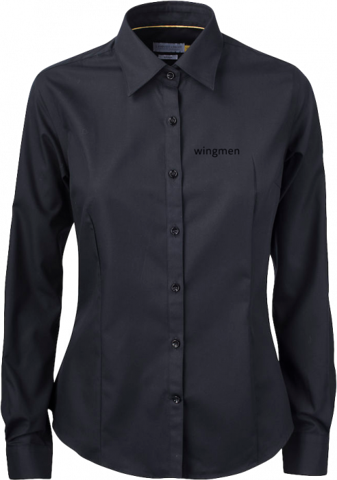 Harvest and Frost - Wingmen Ladies Shirt (Embroidered) - Nero