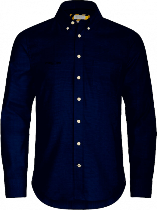 Harvest and Frost - Wingmen Oxford Shirt Regular Fit Men - Granat