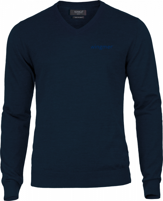 Nimbus CPH - Wingmen V-Neck Pullover Men (Embroidered) - Marine
